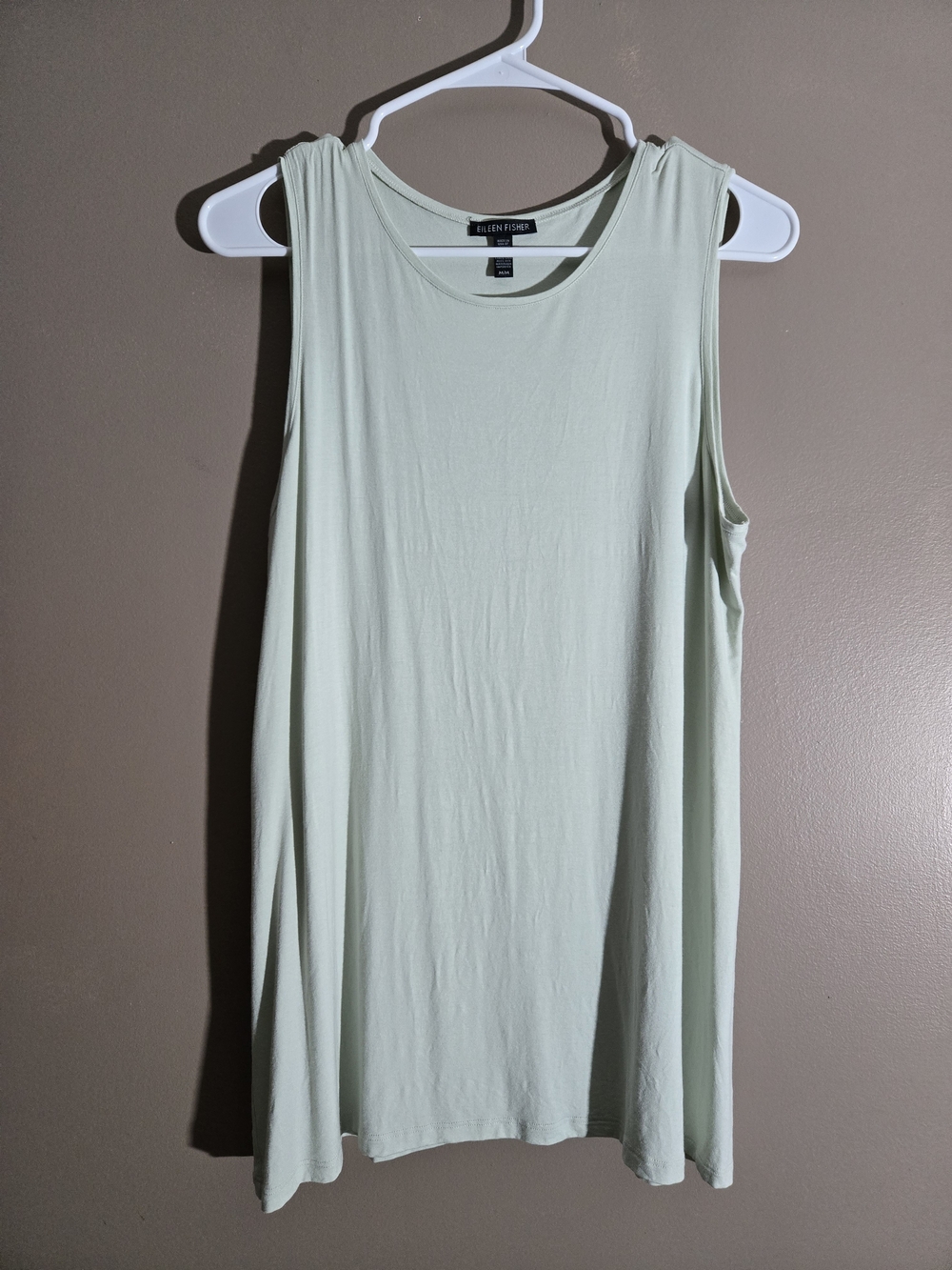 Eileen Fisher Light Mint Sleeveless Swing Tank